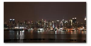 Foto obraz sklo tvrzené New York noc osh-28391328