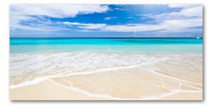 Foto obraz sklo tvrzené tropická pláž osh-32914566