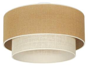 Duolla - Stropné svietidlo YUTE BOHO 3xE27/15W/230V pr. 60 cm hnedá/krémová