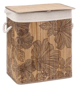 5five Simply Smart Kôš na bielizeň Black Flora 60 l