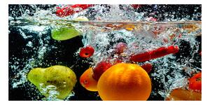 Foto obraz sklo tvrzené Ovocie pod vodou osh-43733857