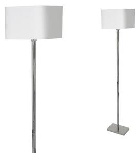EUlight Stojacia lampa Napoli, 1x biele textilné tienidlo, ch