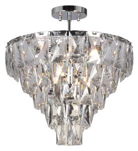 EUlight Luster Chelsea II, 1x krištáľové tienidlo, (fi 50cm), ch