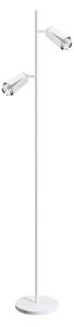 EUlight Stojacia lampa Flower, 2x biele/chrómové kovové tienidlo, w