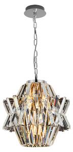 EUlight Luster Crown, 1x krištáľové tienidlo, (fi 34cm), ch