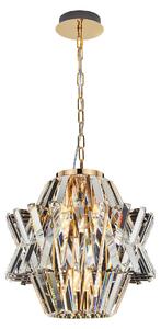 EUlight Luster Crown, 1x krištáľové tienidlo, (fi 34cm), g