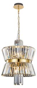 EUlight Luster Aurelia, 1x krištáľové/zlaté kovové tienidlo, (fi 42cm), g