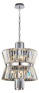 EUlight Luster Aurelia, 1x krištáľové/chrómové kovové tienidlo, (fi 42cm), ch