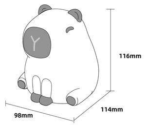 LED RGBW Stmievateľná detská lampa LED/1W/5V USB 1200 mAh kapybara