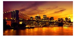 Foto obraz sklo tvrzené Brooklynský most osh-58655402