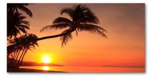 Foto obraz fotografie na skle Západ slnka pláž