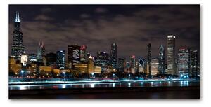 Fotoobraz na skle nočné Chicago osh-62338731