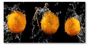 Moderný sklenený obraz z fotografie Pomaranče a voda