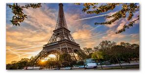 Foto obraz sklo tvrzené Eiffelova veža Paríž