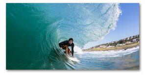 Foto obraz sklo tvrzené Surfer na vlne osh-70293058