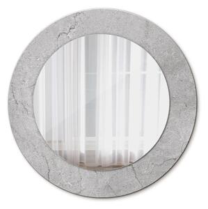 Okrúhle ozdobné zrkadlo na stenu Šedý cement