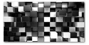 Moderný sklenený obraz z fotografie abstrakcie kocky