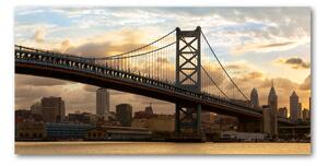 Foto obraz sklo tvrzené most Filadelfie osh-73417440