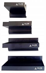 GLOB TOOLS Sada 4 magnetických oceľových políc