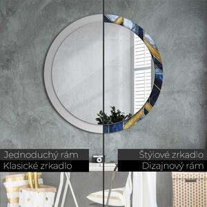 Okrúhle ozdobné zrkadlo Moderný mramor