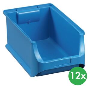 Plastové boxy PLUS 4, 205 x 355 x 150 mm, modré, 12 ks
