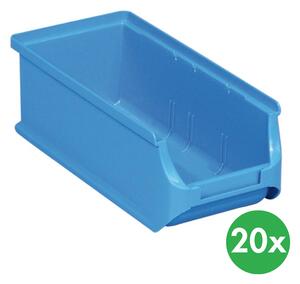 Plastové boxy PLUS 2L, 102 x 215 x 75 mm, modré, 20 ks