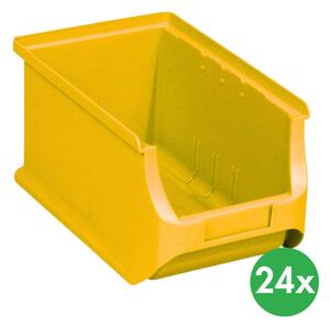 Plastové boxy PLUS 3, 150 x 235 x 125 mm, žlté, 24 ks