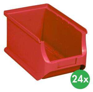 Plastové boxy PLUS 3, 150 x 235 x 125 mm, červené, 24 ks