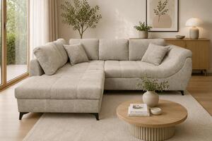 ROHOVÁ SEDAČKA, textil, béžová P & B - Sedačky, Online Only