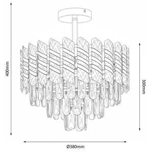 Brilagi - Prisadený luster CRISTAL 5xE14/40W/230V pr. 38 cm