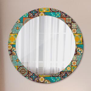 Okrúhle ozdobné zrkadlo Arabský vzor