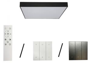 LED Stropné svietidlo LED/215W/230V 3000/4000/6500K 80x80 cm čierne
