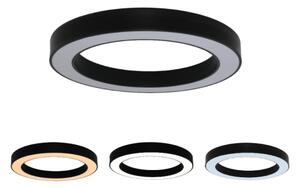 LED Stropné svietidlo LED/80W/230V 3000/4000/6500K pr. 80 cm čierne