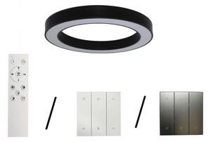 LED Stropné svietidlo LED/80W/230V 3000/4000/6500K pr. 80 cm čierne