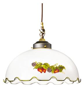 Kolarz 731.32.115 - Závesný luster NONNA na lanku 1xE27/75W/230V, priemer 36 cm, vínová/jahodová