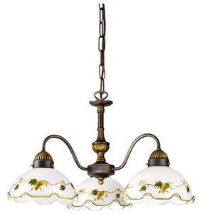 Kolarz 731.83.110 - Luster na reťazi NONNA 3xE27/75W/230V vínový