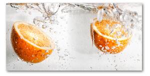 Foto obraz sklenený horizontálny Pomaranče pod vodou