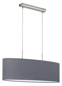 Eglo 55276 - Závesný luster PASTERI 2xE27/60W/230V šedý