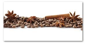 Moderný foto obraz na stenu Zrnká kávy škorica