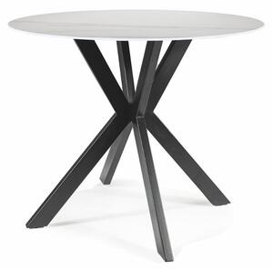 Jedálenský stôl TOLOA biela/čierna