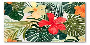 Foto obraz sklo tvrzené Havajské kvety osh-85640052