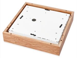 Stropné svietidlo OAK SQUARE 4xE27/15W/230V 39x39 cm dub/biela
