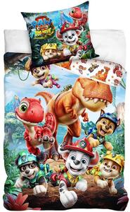 Bavlnené posteľné obliečky Labková patrola: Dinosaurí film - Paw Patrol - 100% bavlna renforcé - 70x90 cm + 140x200 cm