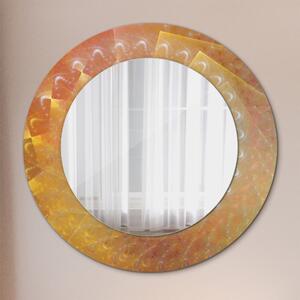 Okrúhle ozdobné zrkadlo na stenu Špirálová abstrakcia