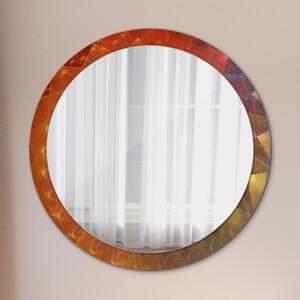 Okrúhle ozdobné zrkadlo na stenu Špirálová abstrakcia