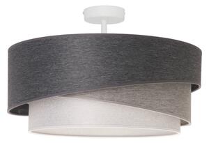 Duolla - Prisadený luster KOBO 1xE27/15W/230V pr. 45 cm šedá/biela