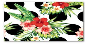 Foto obraz sklo tvrzené Havajské kvety osh-90696840