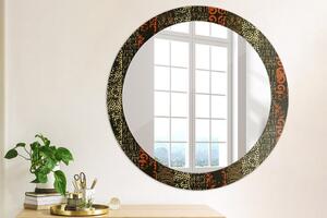 Okrúhle ozdobné zrkadlo na stenu Grunge abstraktný vzor