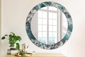 Okrúhle dekoračné zrkadlo s motívom Turbulentné more