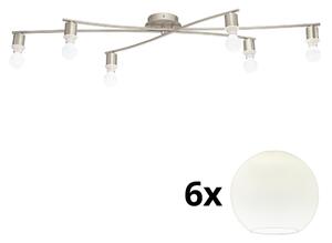 Eglo Eglo - LED Stropné svietidlo MY CHOICE 6xE14/4W/230V chróm/biela EG31115E + záruka 5 rokov zadarmo